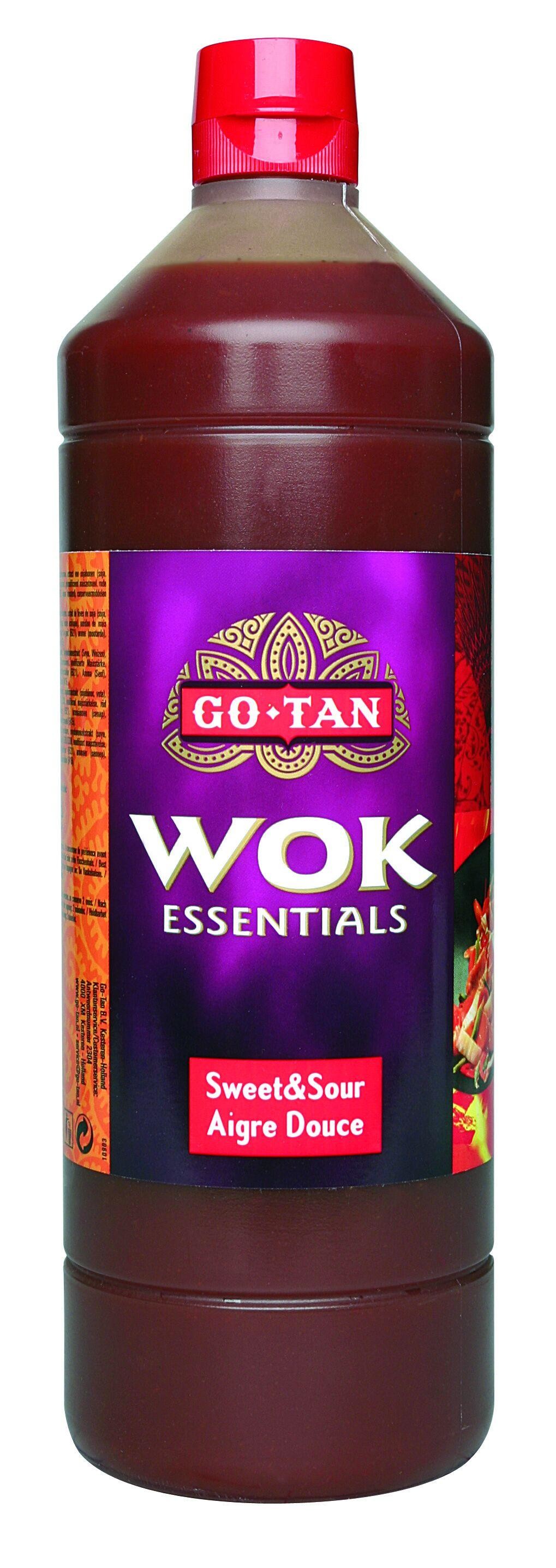 Wok essentials saus sweet & sour 1L Go Tan