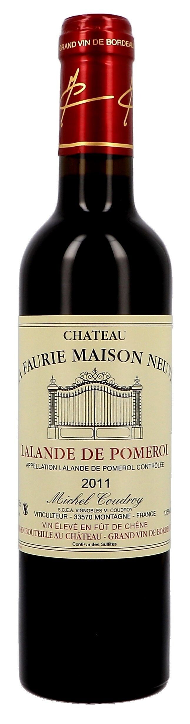 Ch.la faurie maison neuve 37cl 06 lalande pomerol