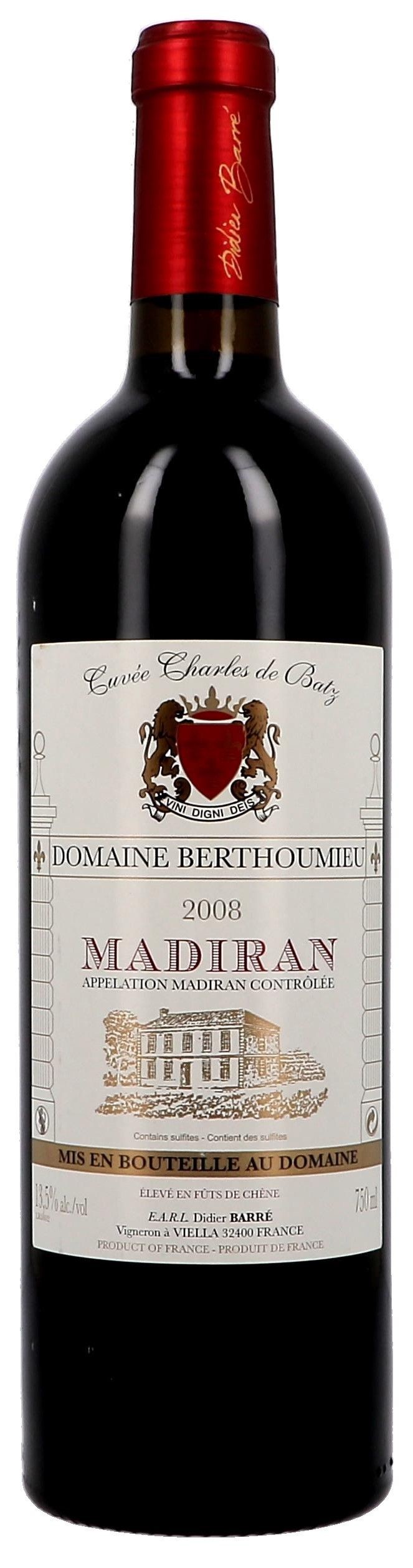 Wijn Cuvée Charles de Batz 75cl 2008 Berthoumieu Online -