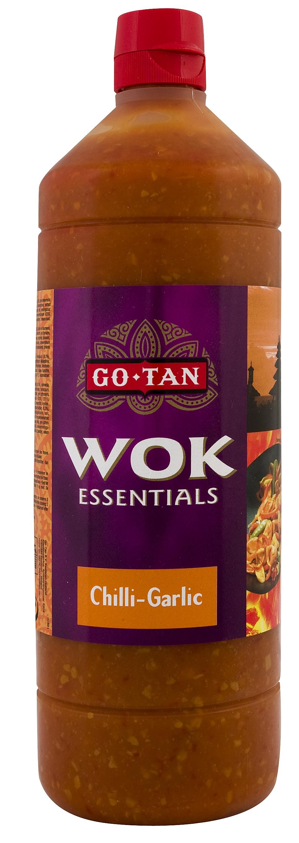 Wok essentials saus chilli & garlic 1L Go Tan