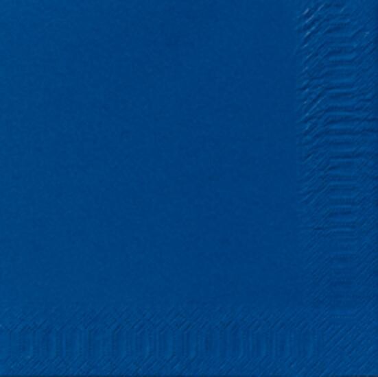 Duni servetten donkerblauw 2-laags 1/4-vouw 33x33cm 125st