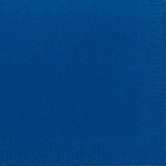 Duni servet donkerblauw 2laags 1/4v 40x40cm 125st