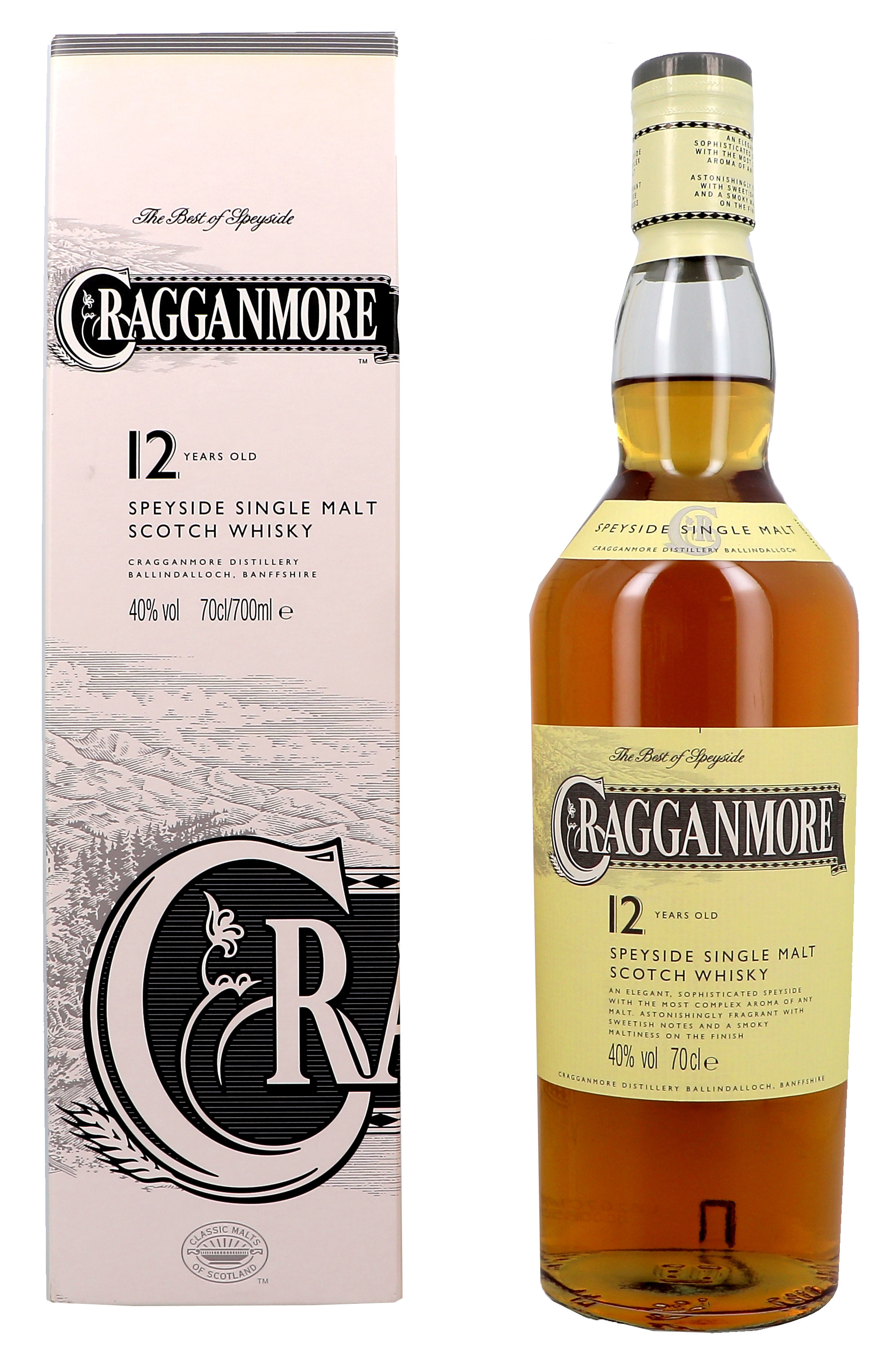 Cragganmore 12 Years 70cl 40% Speyside Single Malt Scotch Whisky 