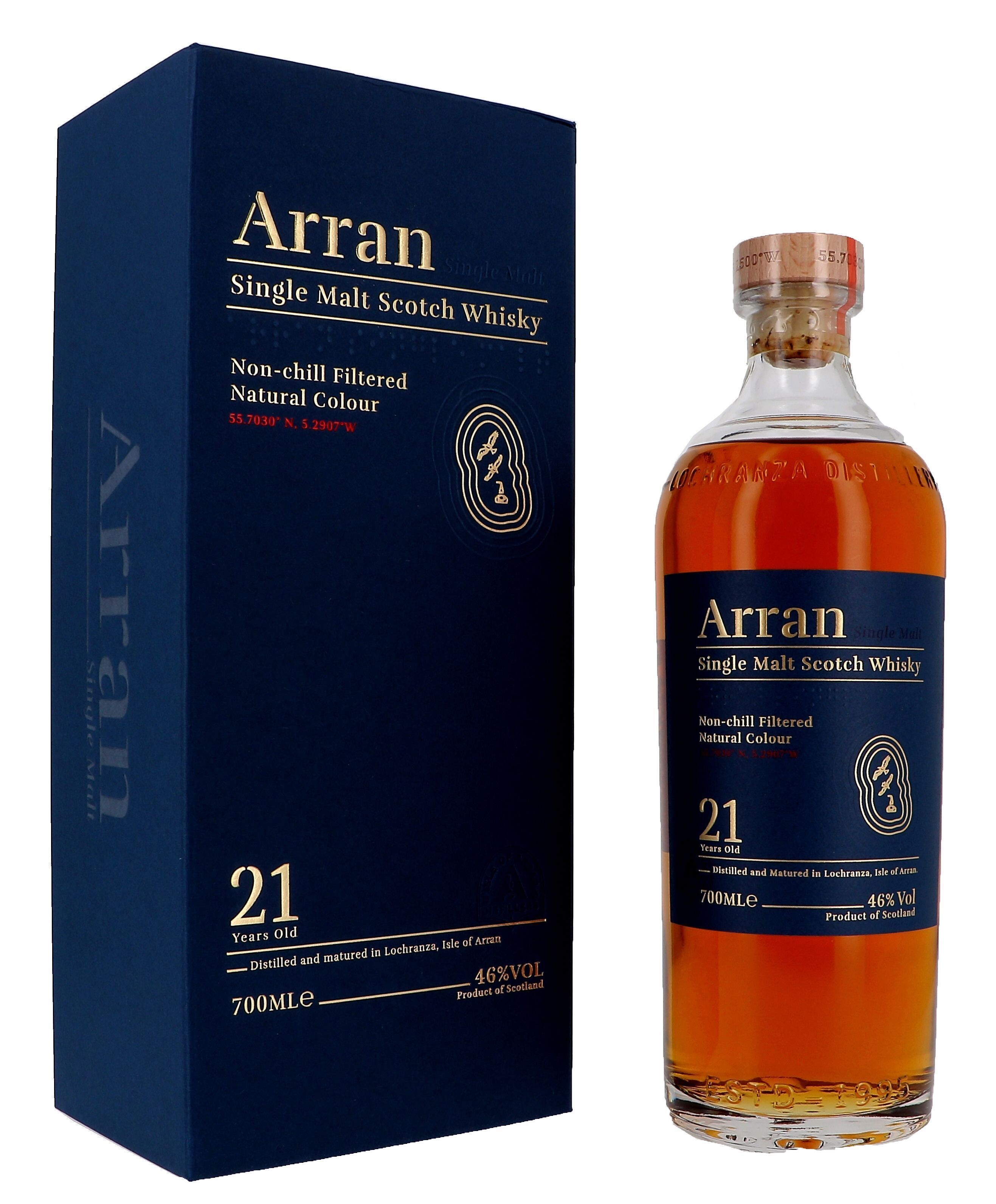 The Arran 21Years 70cl 46% Isle of Arran Single Malt Scotch Whisky