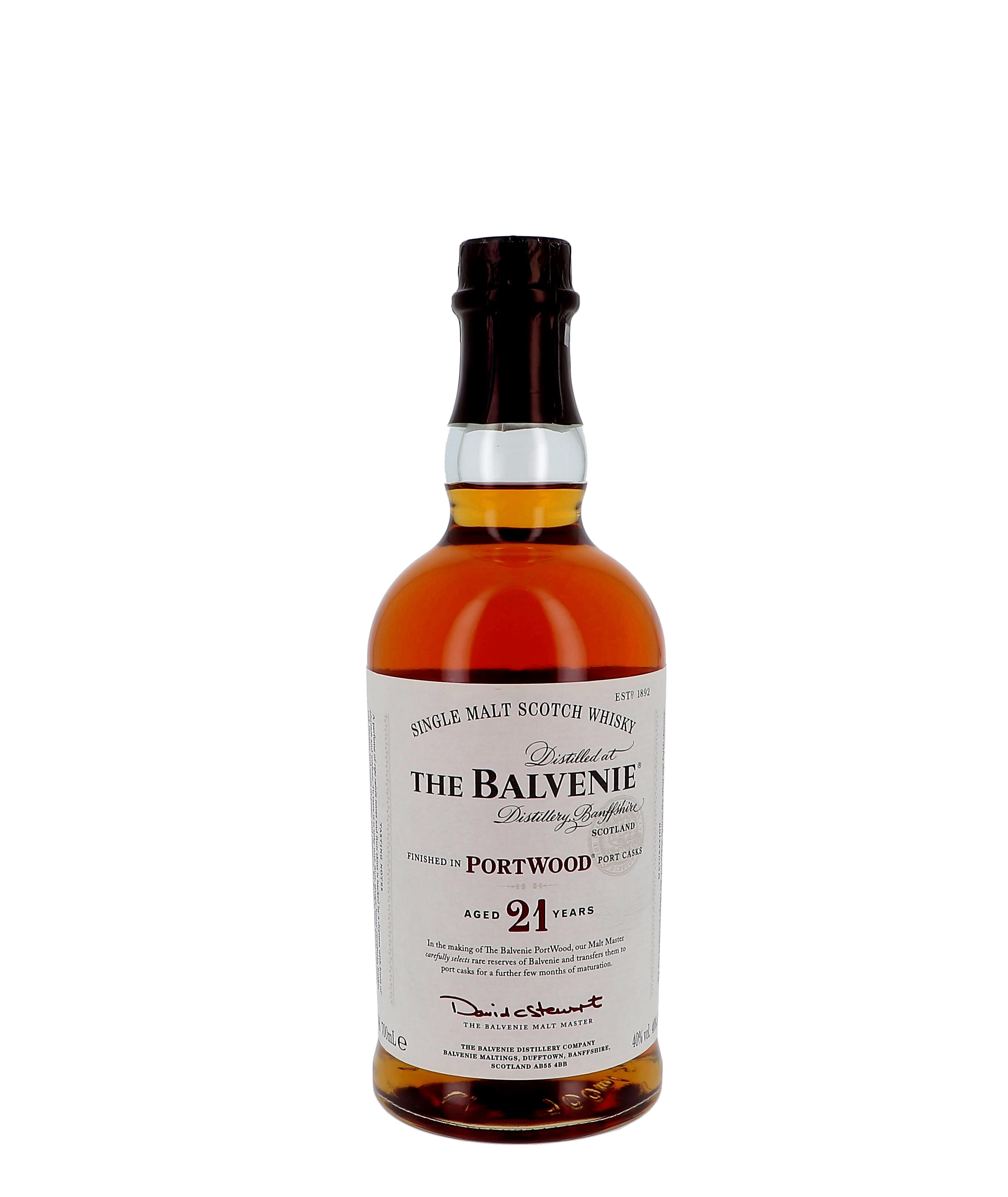 The Balvenie 21 jaar 70cl, Portwood Single malt scotch whisky 
