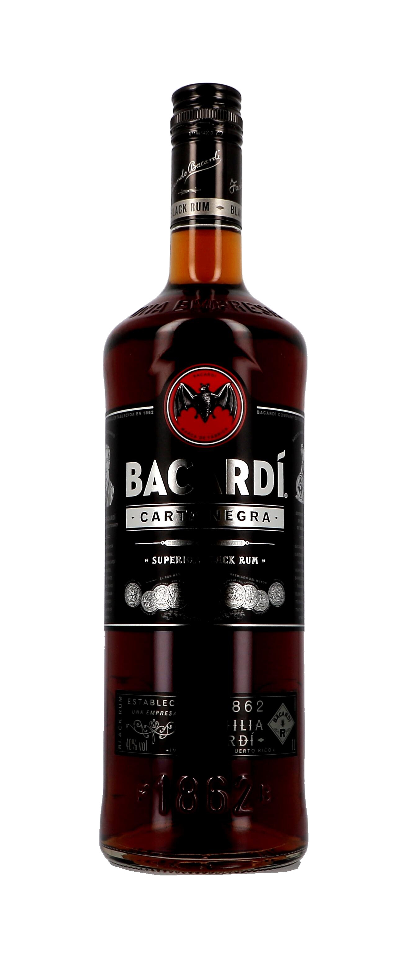 Rum Bacardi Premium Black 1L 37.5%