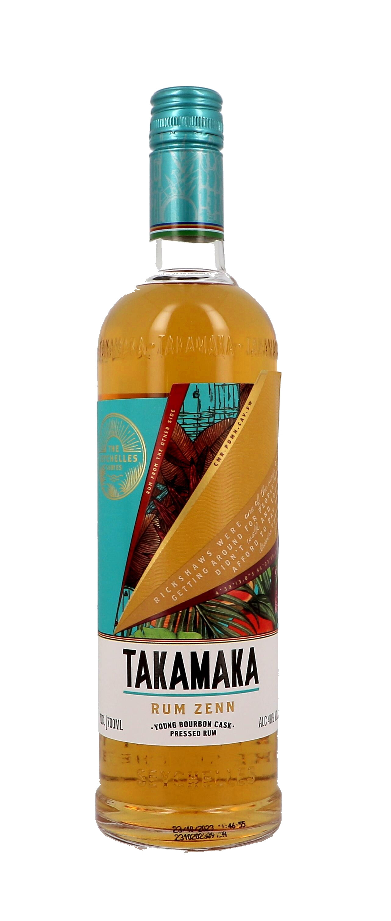 Takamaka Zenn Rum 70cl 40% Seychellen