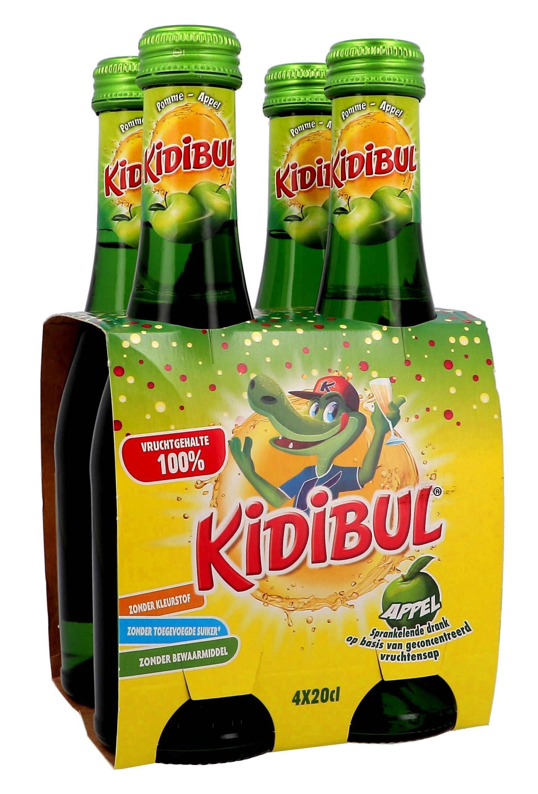 Kidibul Sprankelend Appelsap 24 x 20cl