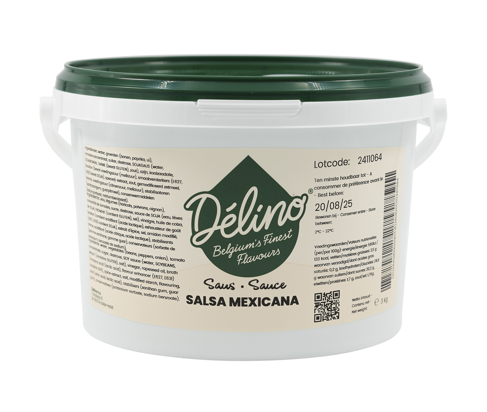 Delino Salsa Mexicana saus 3kg emmer