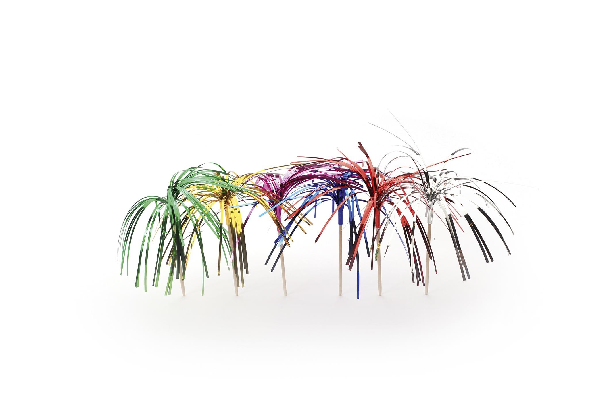 Mini Palmboom metallic prikkers 7cm 300st