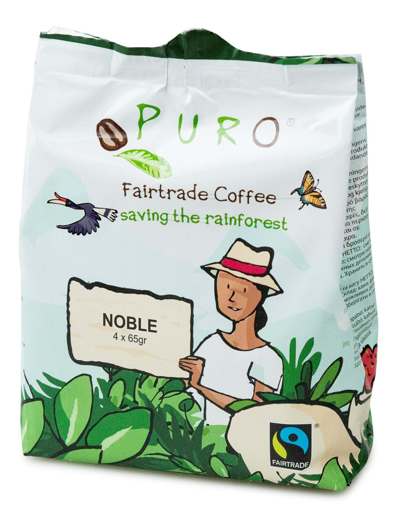 Koffie Pouch Puro Fairtrade Noble 12x4stuks (Koffie)