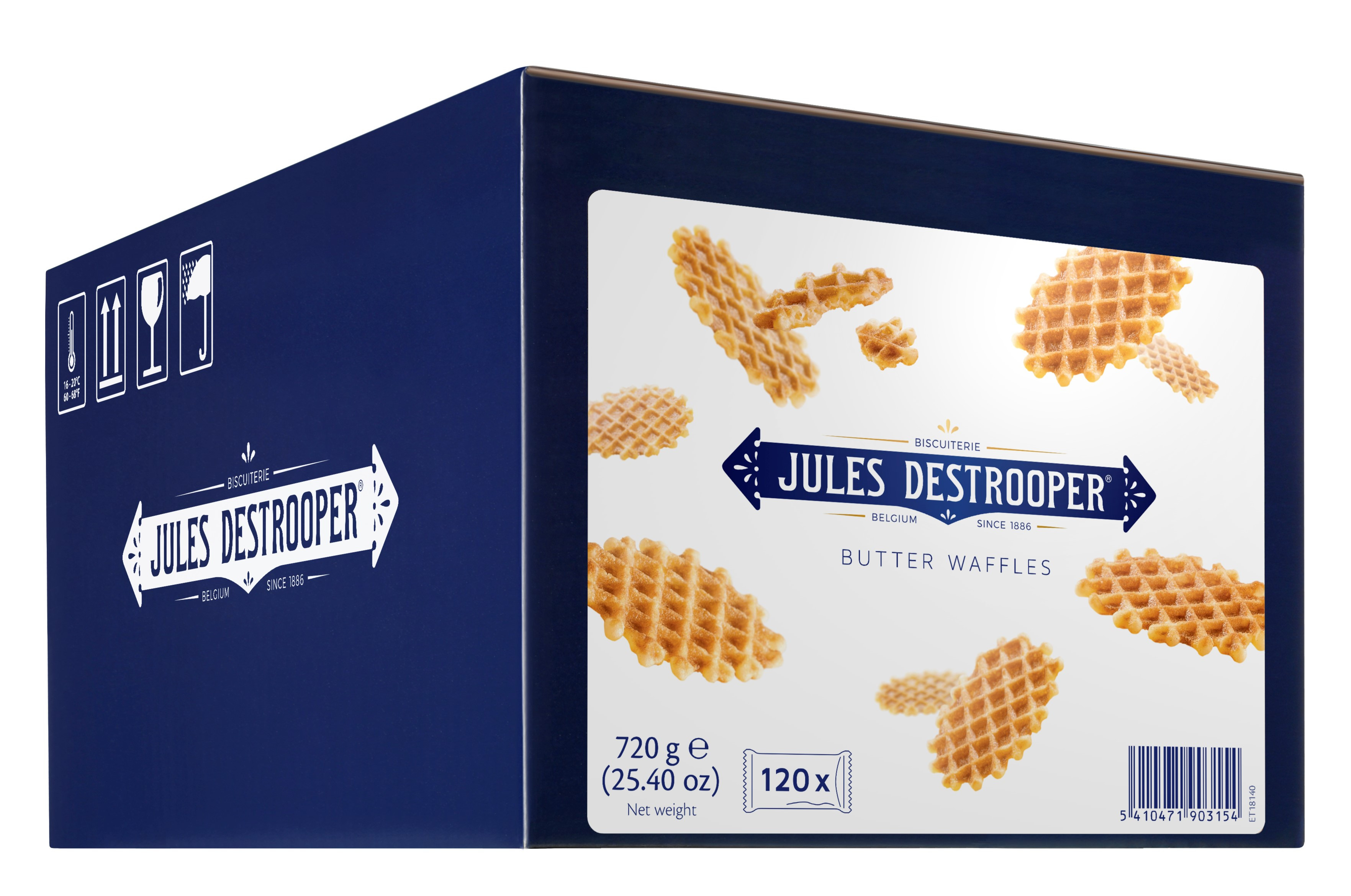 Parijse Wafels Jules Destrooper Koffiekoekjes Individueel verpakt 120st