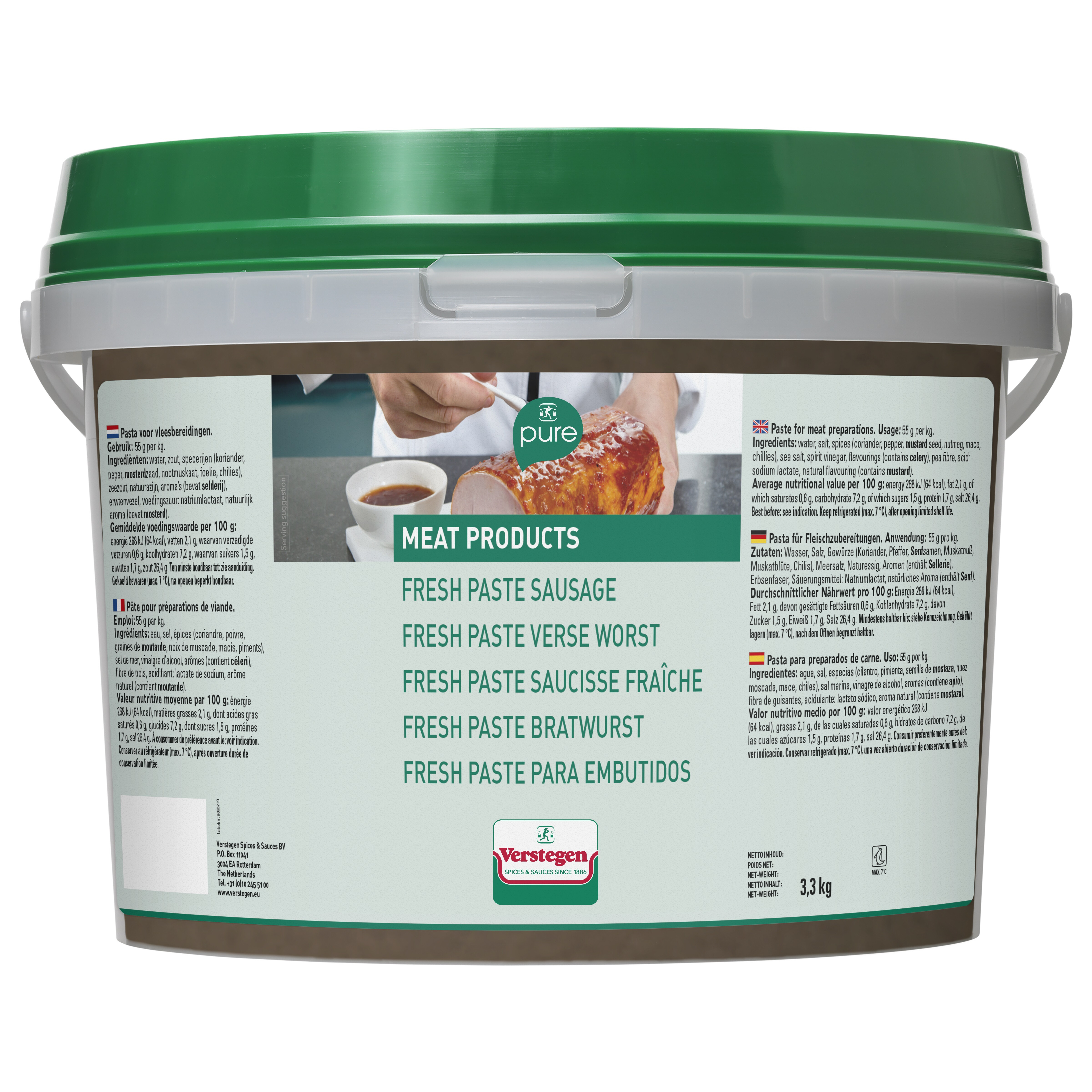 Verstegen kipkruiden met zout 870gr 1lp