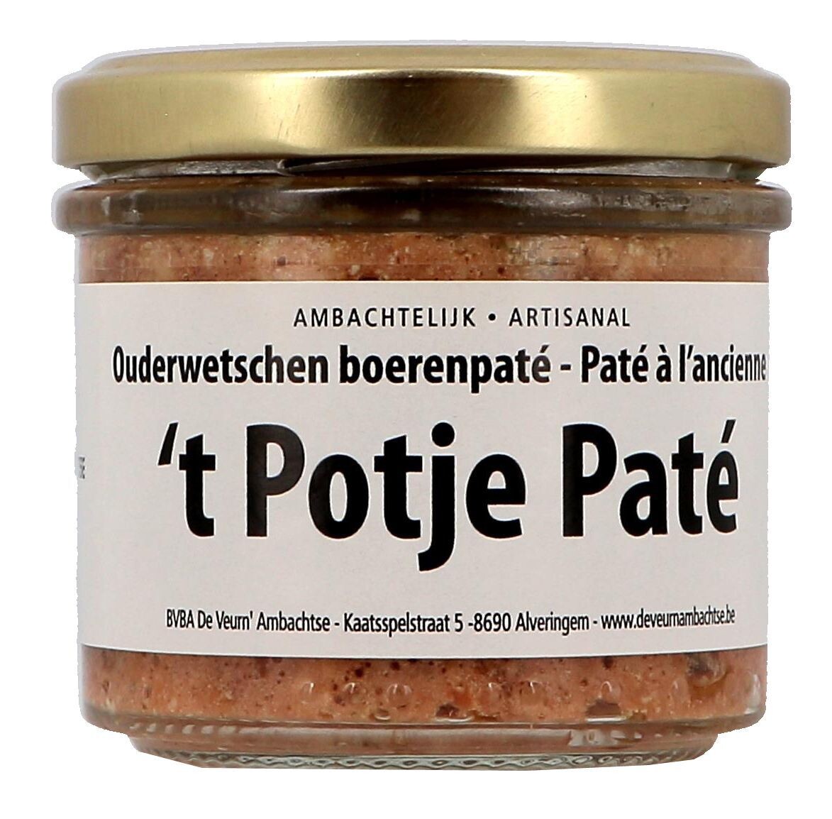 Ouderwetse boerenpaté De Veurn' Ambachtse 100gr bokaal