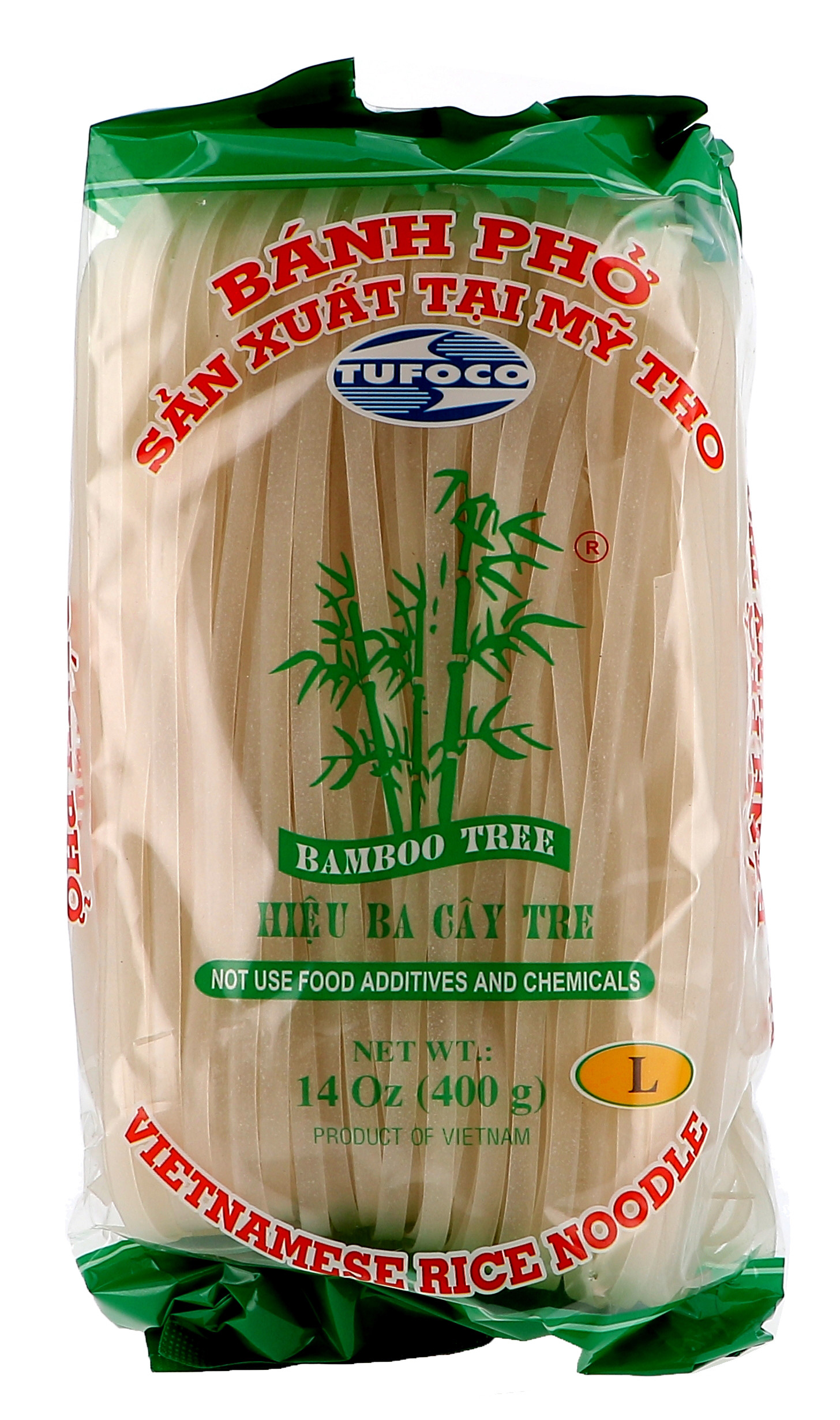 Vietnamese Rijstnoedels Banh Pho 400gr Bamboo Tree (Rijst)