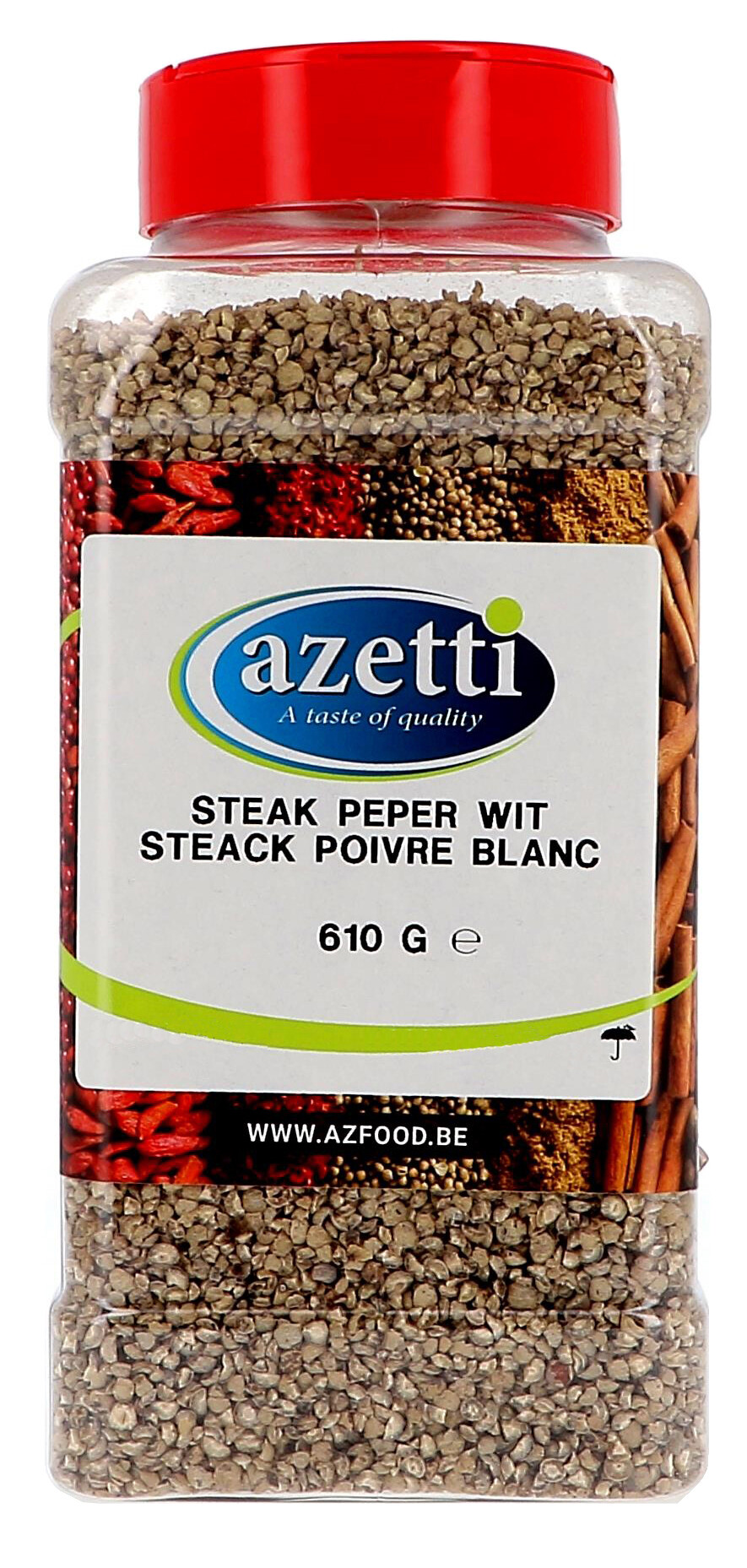 Witte Peper Steak Gebroken 610gr 1LP Azetti