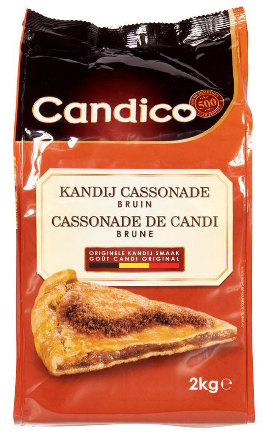 Kandij suiker cassonade bruin 2kg Candico