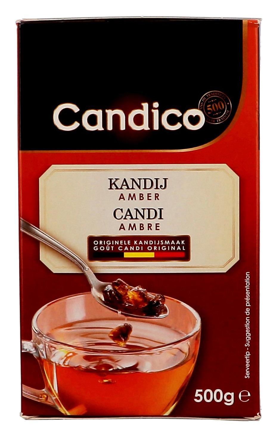 Kandijsuiker Amber 500gr Candico 