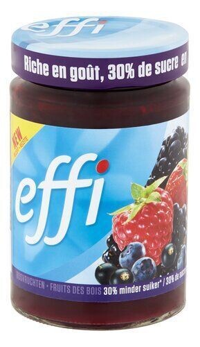 Confituur vier vruchten 330gr Effi