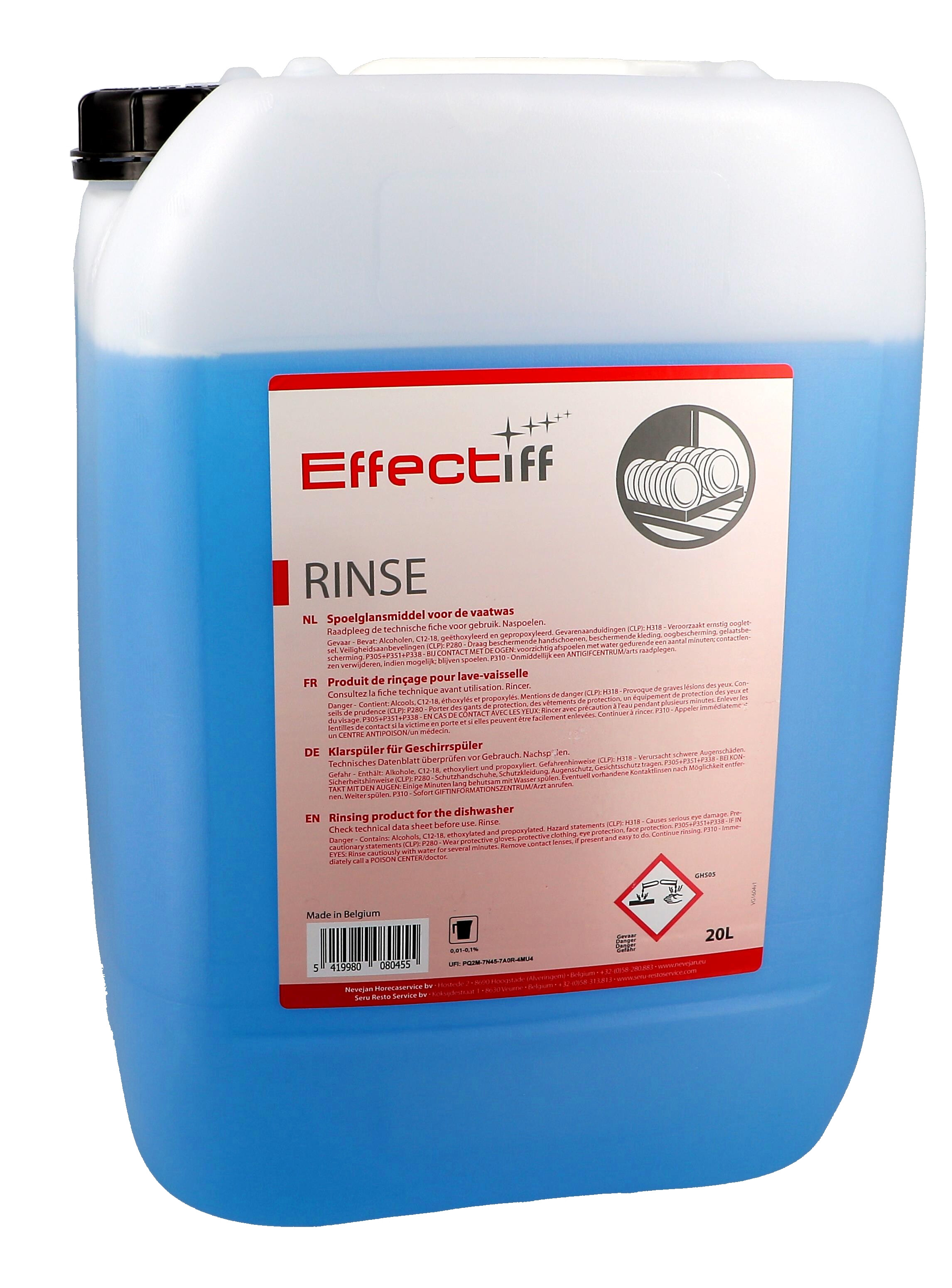 Effectiff Rinse 20L glansspoelmiddel vaatwasmachin
