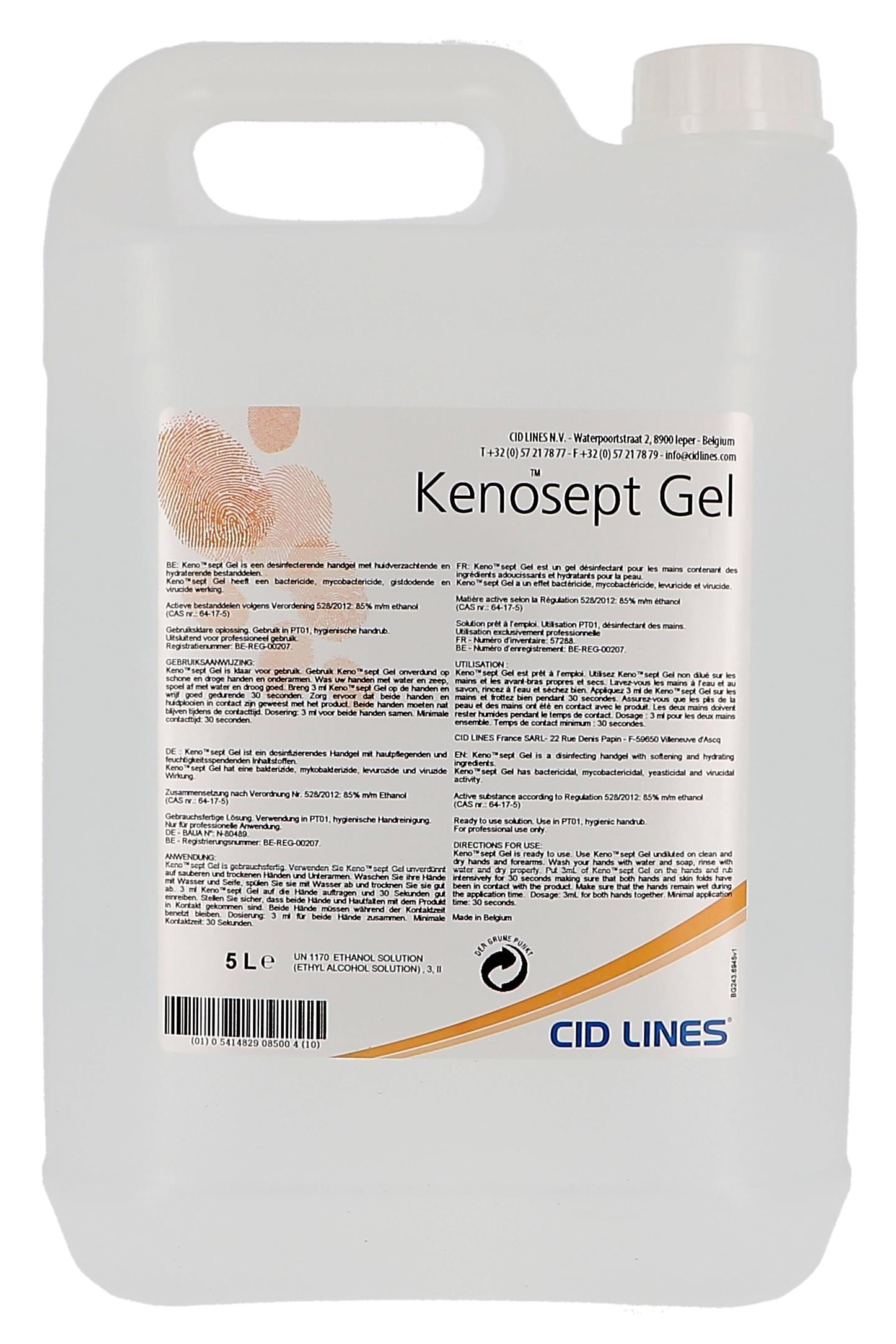 Kenosept GEL 5L desinfectiemiddel voor handen Cid Lines (Handafwasproducten)