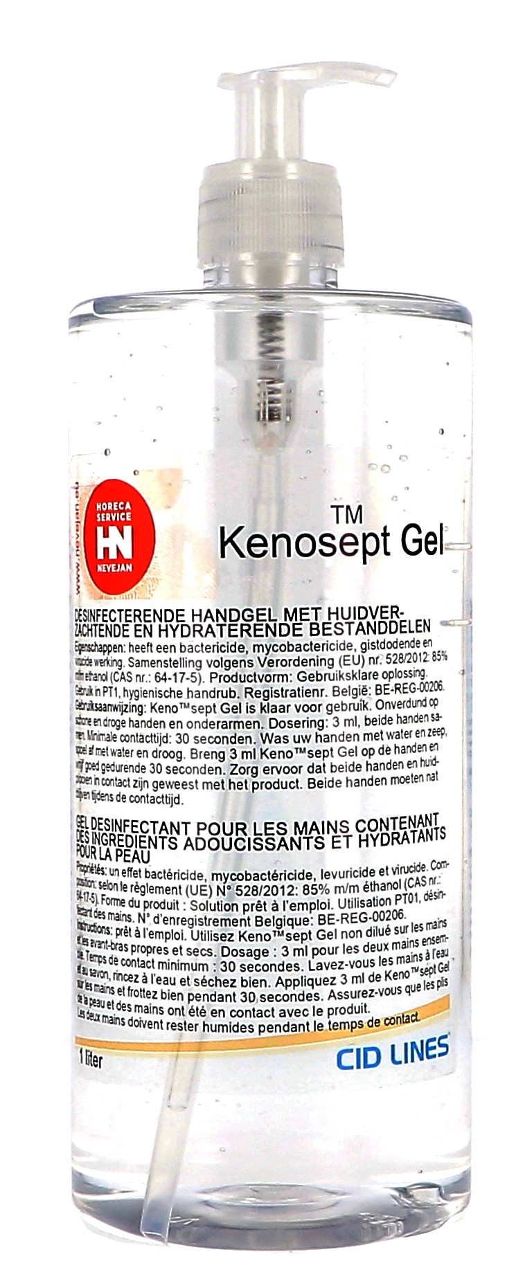 Kenosept GEL 1000ml + pomp desinfectiemiddel voor handen Cid Lines (Handafwasproducten)