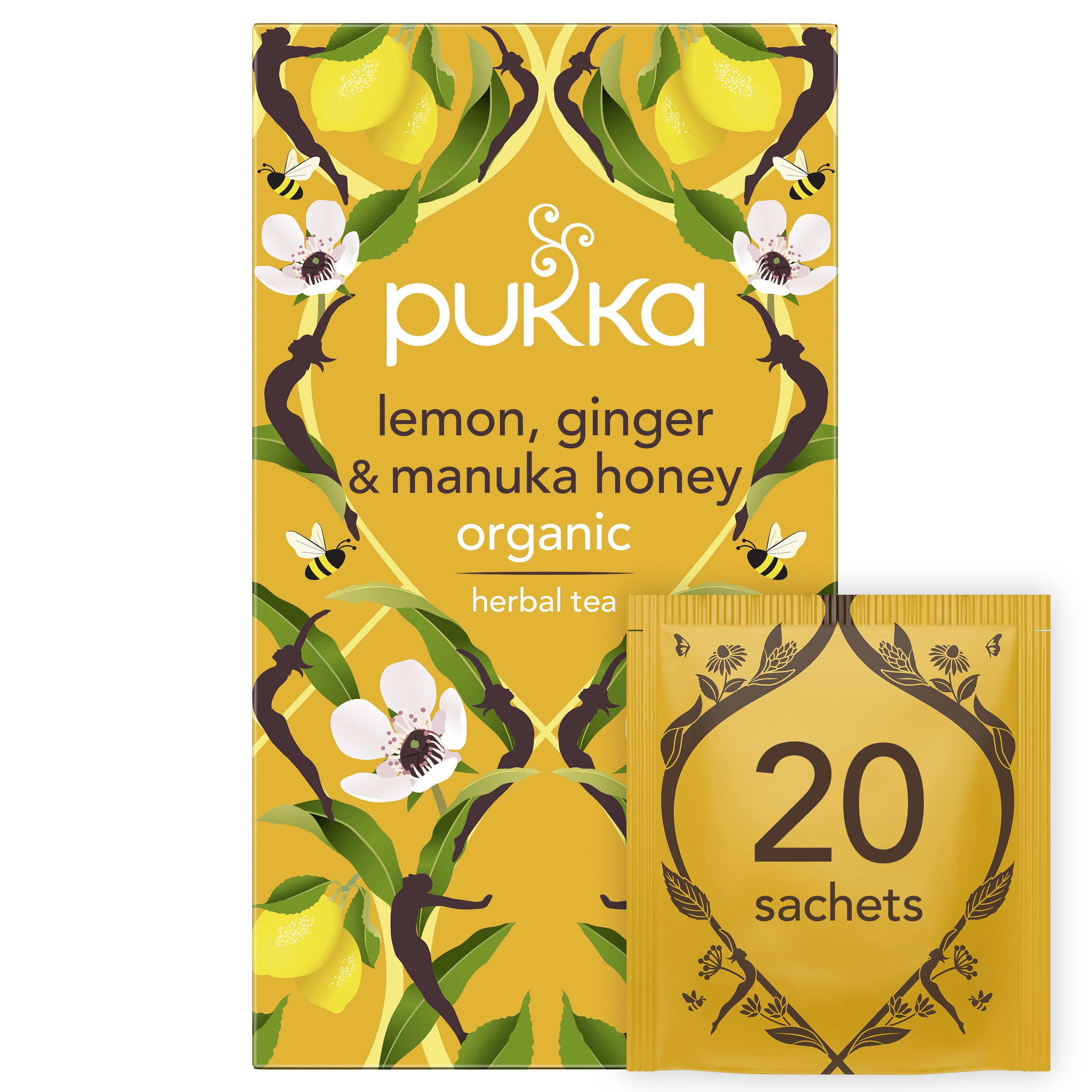 Pukka Bio Thee Citroen Gember en Manuka Honing 20st 