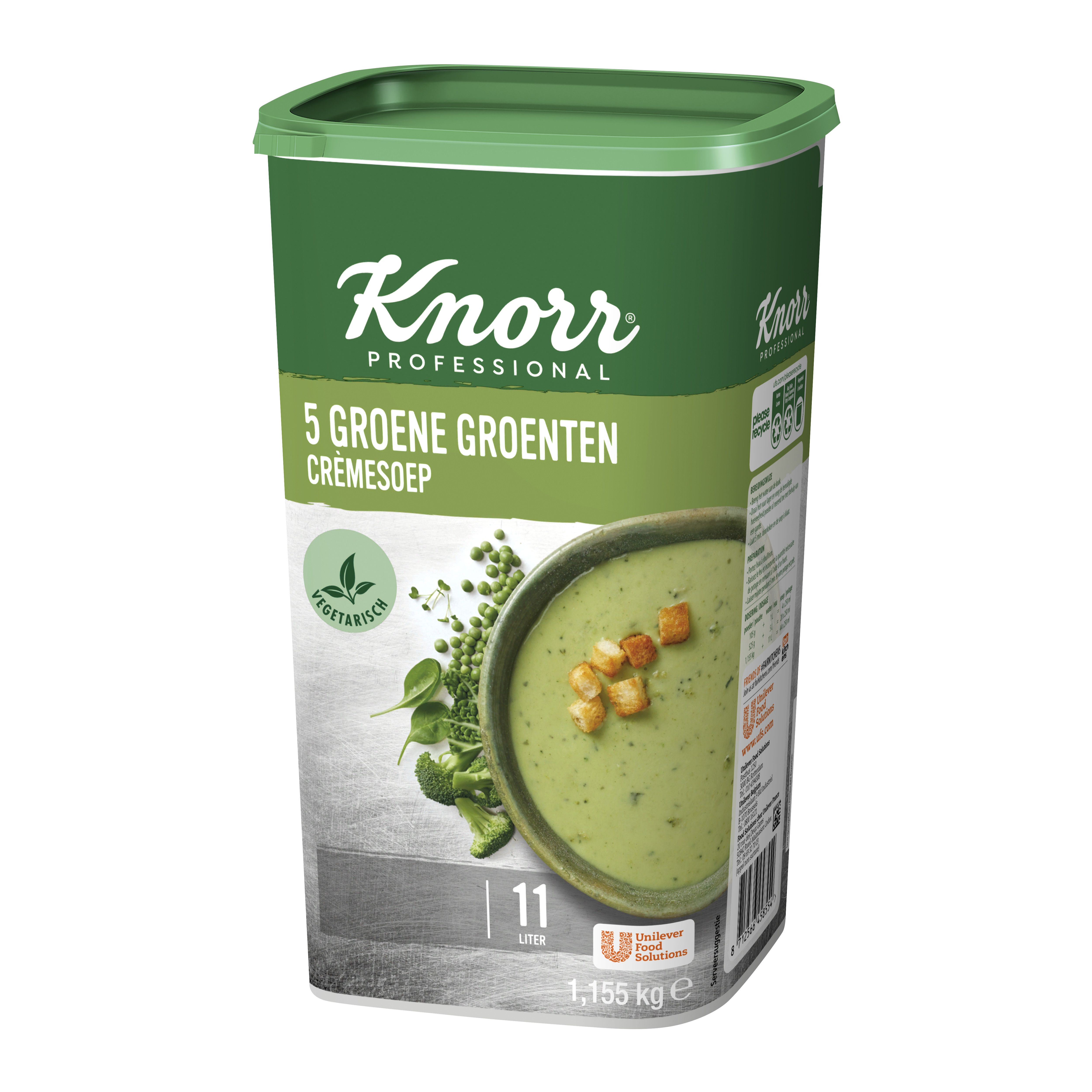 gebied Terughoudendheid Onderverdelen Knorr soep 5 Groene Groenten Creme 1.155kg Professional Online Soepen Kopen  - Nevejan