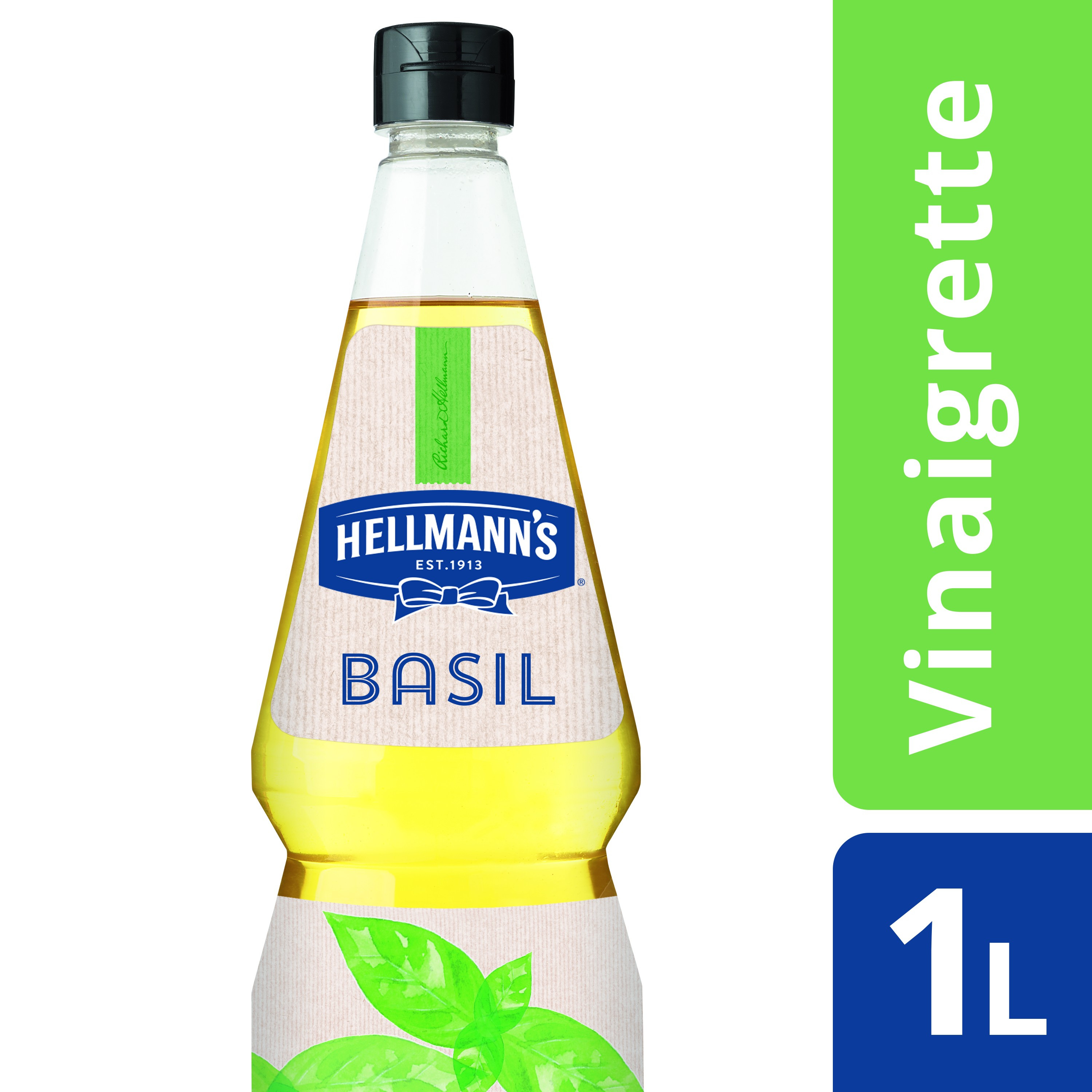 Hellmann's vinaigrette basil 1L knijpfles