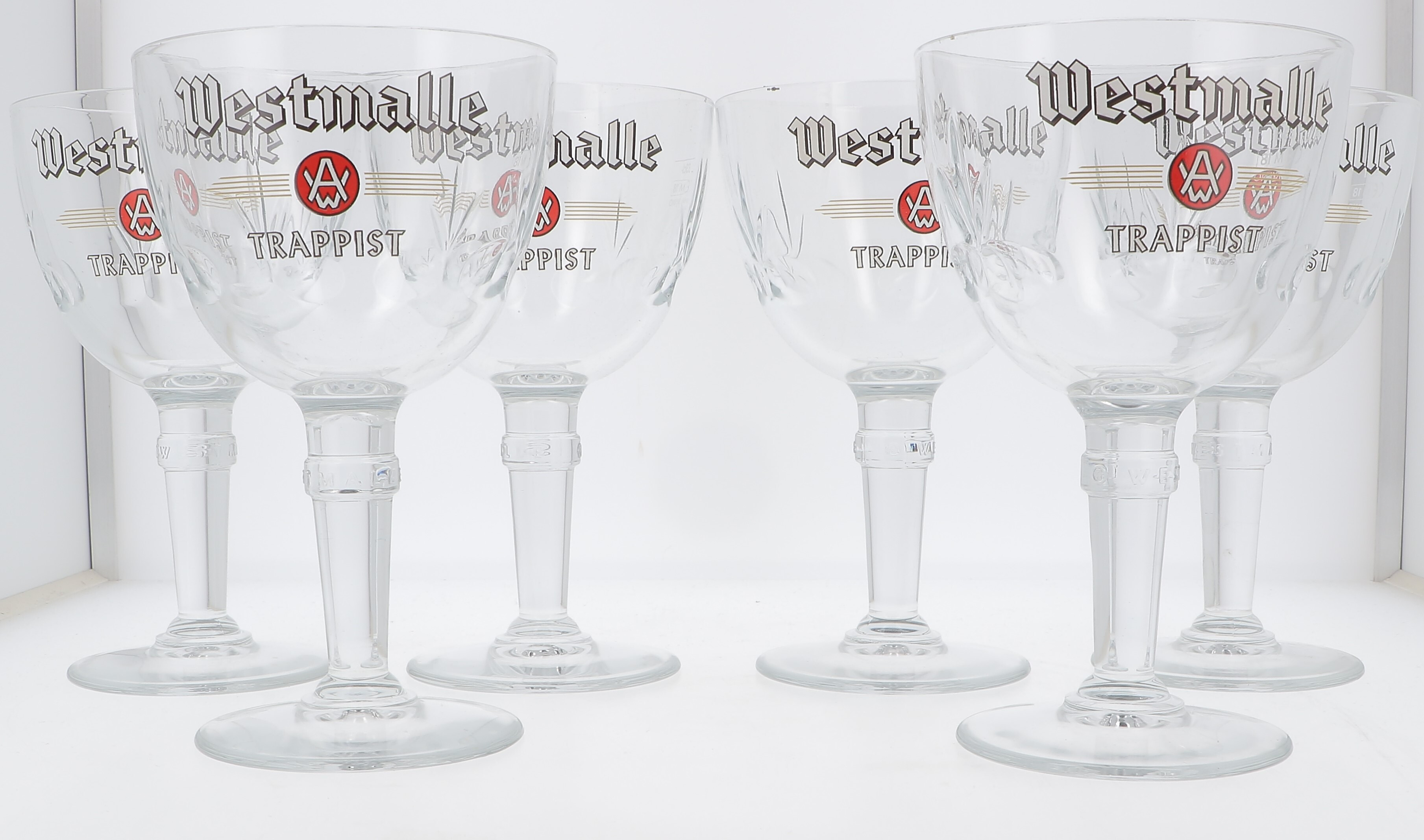Glas Trappist Bier Orval 33cl op voet 6 stuks
