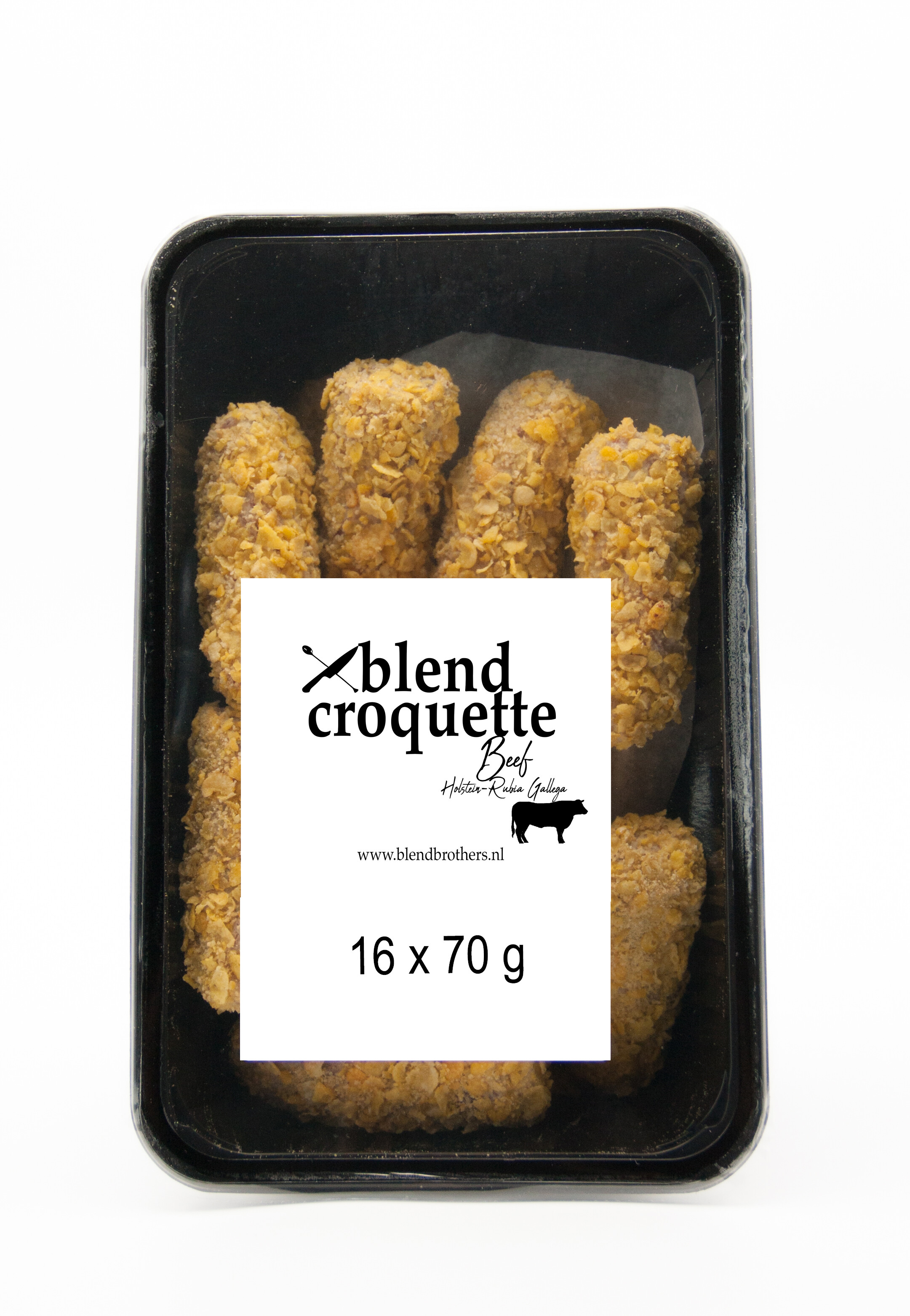 Gastronello Ambachtelijke Blend Beef Kroketten 70gr 16st Diepvries