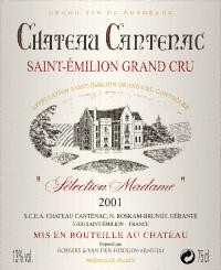 Chateau Cantenac "Selection Madame" 1.5L 2008 St.Emilion Grand Cru