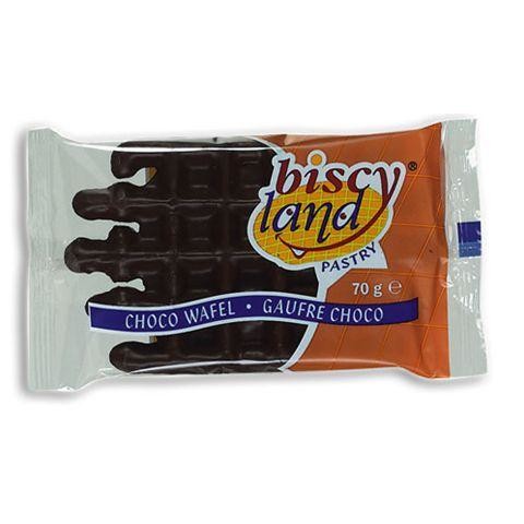 Biscyland Chocoladewafel 70gr 30x1st Individueel verpakt