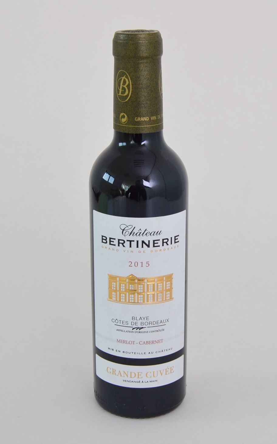 Chateau Bertinerie rood 37.5cl 2015 Blaye Cotes de Bordeaux