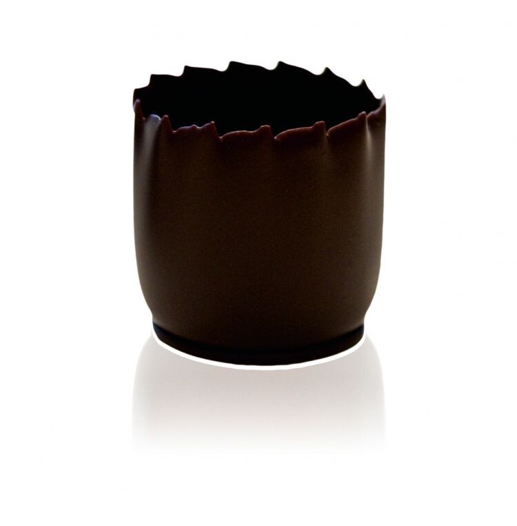 Chocolade cups fondant in hartvorm 75st DV Foods