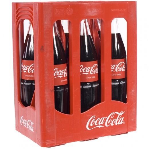 Scharnier Elasticiteit Storing Coca Cola 6x1L bak met glazen fles Online Kopen - Nevejan