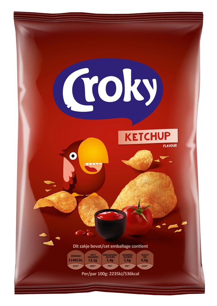 Croky Chips regular Ketchup 20x45gr