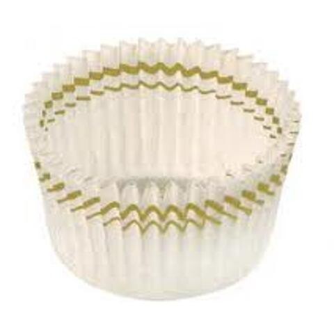 Papieren cupcake vormpjes N°5 wit 28/20mm 1400st Nordia