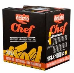 Delizio Chef 15L frituurolie ringcontainer