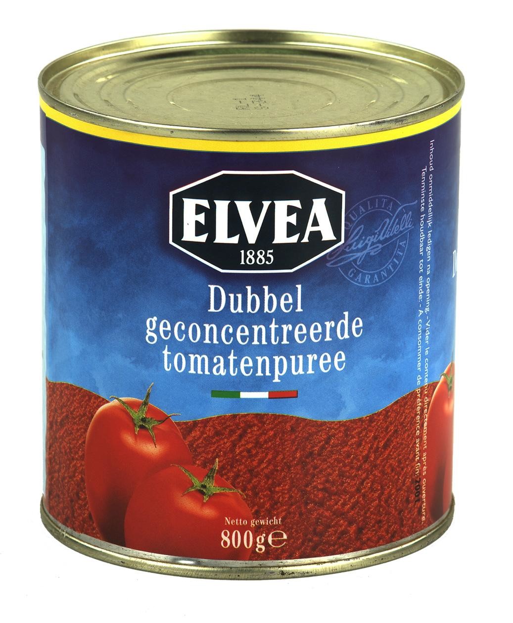 Elvea dubbel geconcentreerde tomatenpuree 6x1L 28/30% Gran Cucina