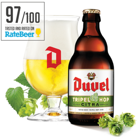 Duvel Tripel Hop 8.5% Citra 33cl Brouwerij Moortgat