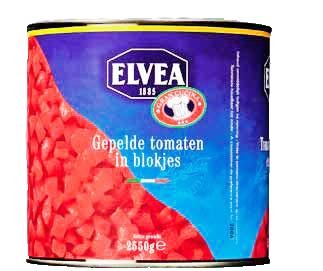 Elvea tomaten concassé=blokjes 3l