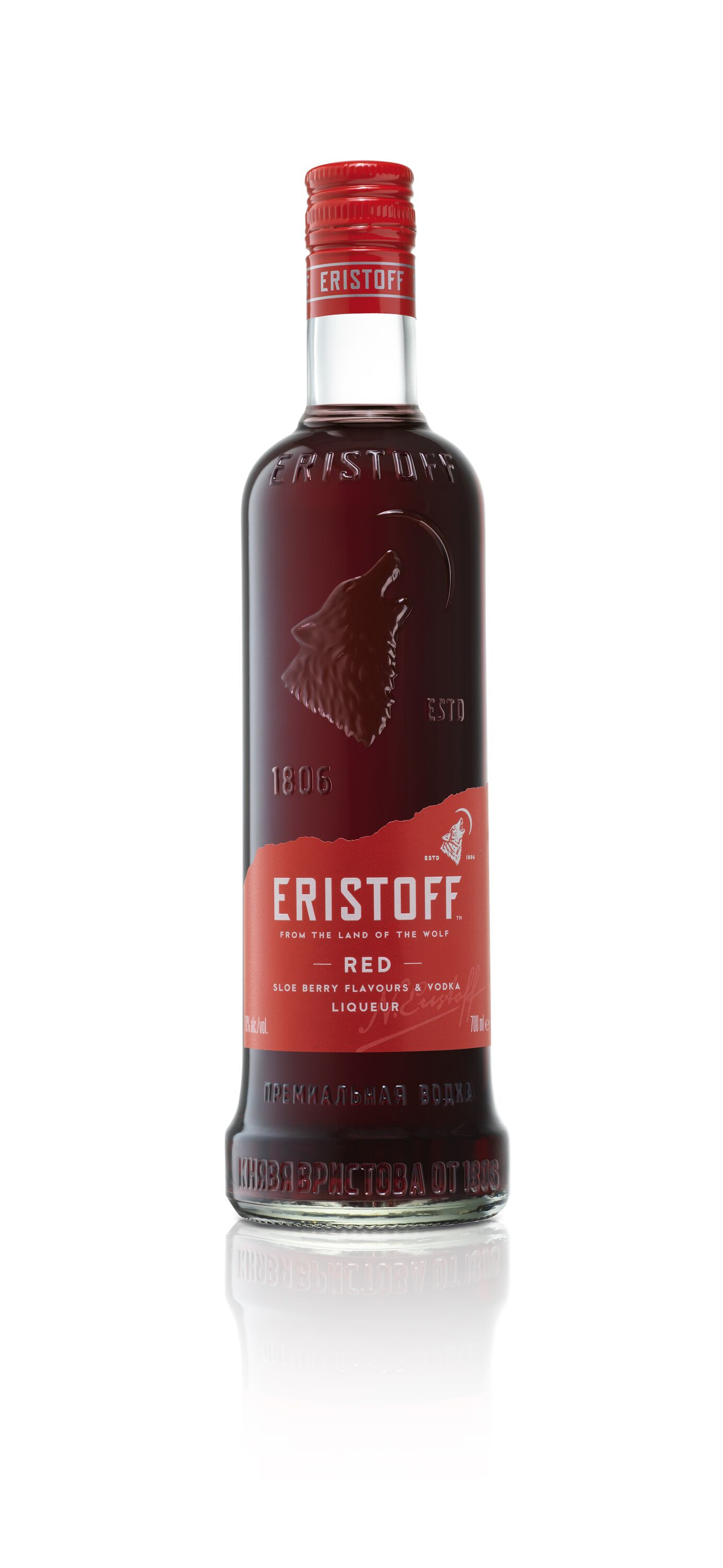 Vodka Eristoff Rood 1L 21%