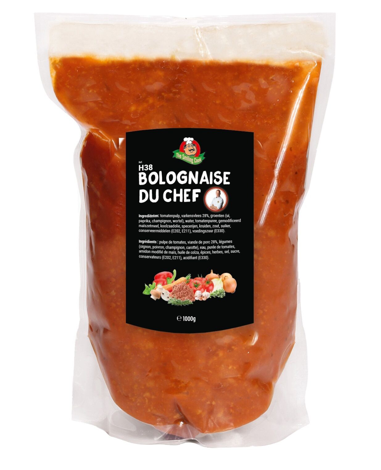 Pastasaus Bolognese du Chef 6x1kg The Smiling Cook