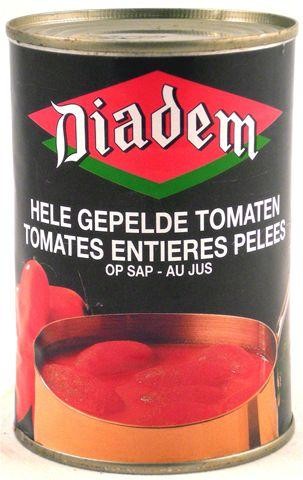 Hele gepelde tomaten 0.5l diadem