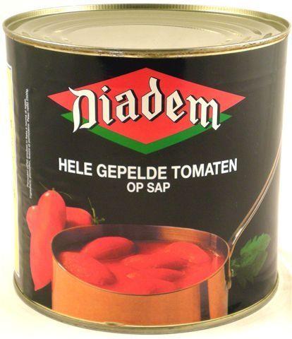 Hele gepelde tomaten 3l diadem