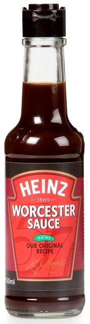 Heinz worcestershire saus 150ml glazen fles