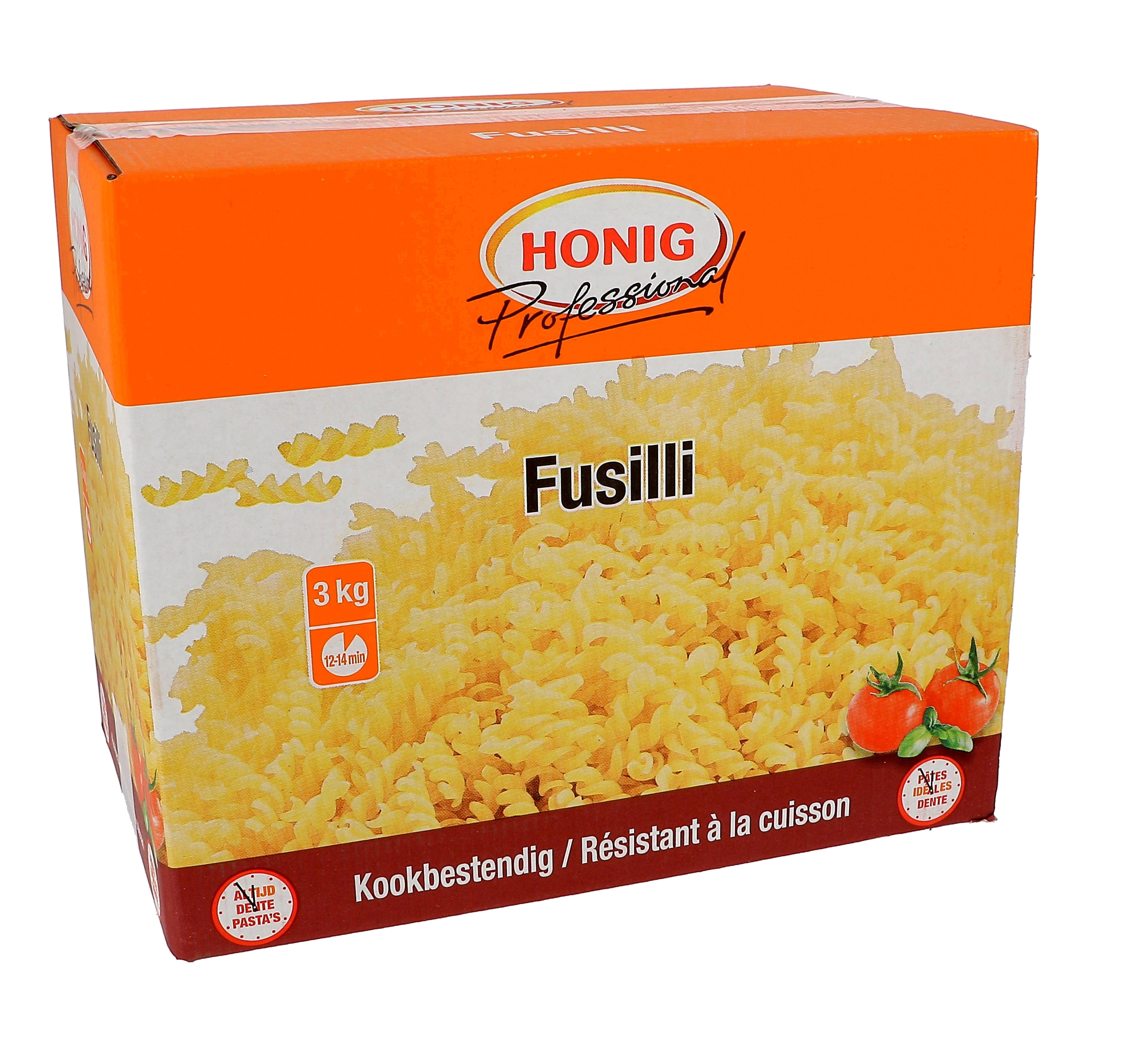 Honig fusilli pasta naturel 3kg Professional kookbestendig
