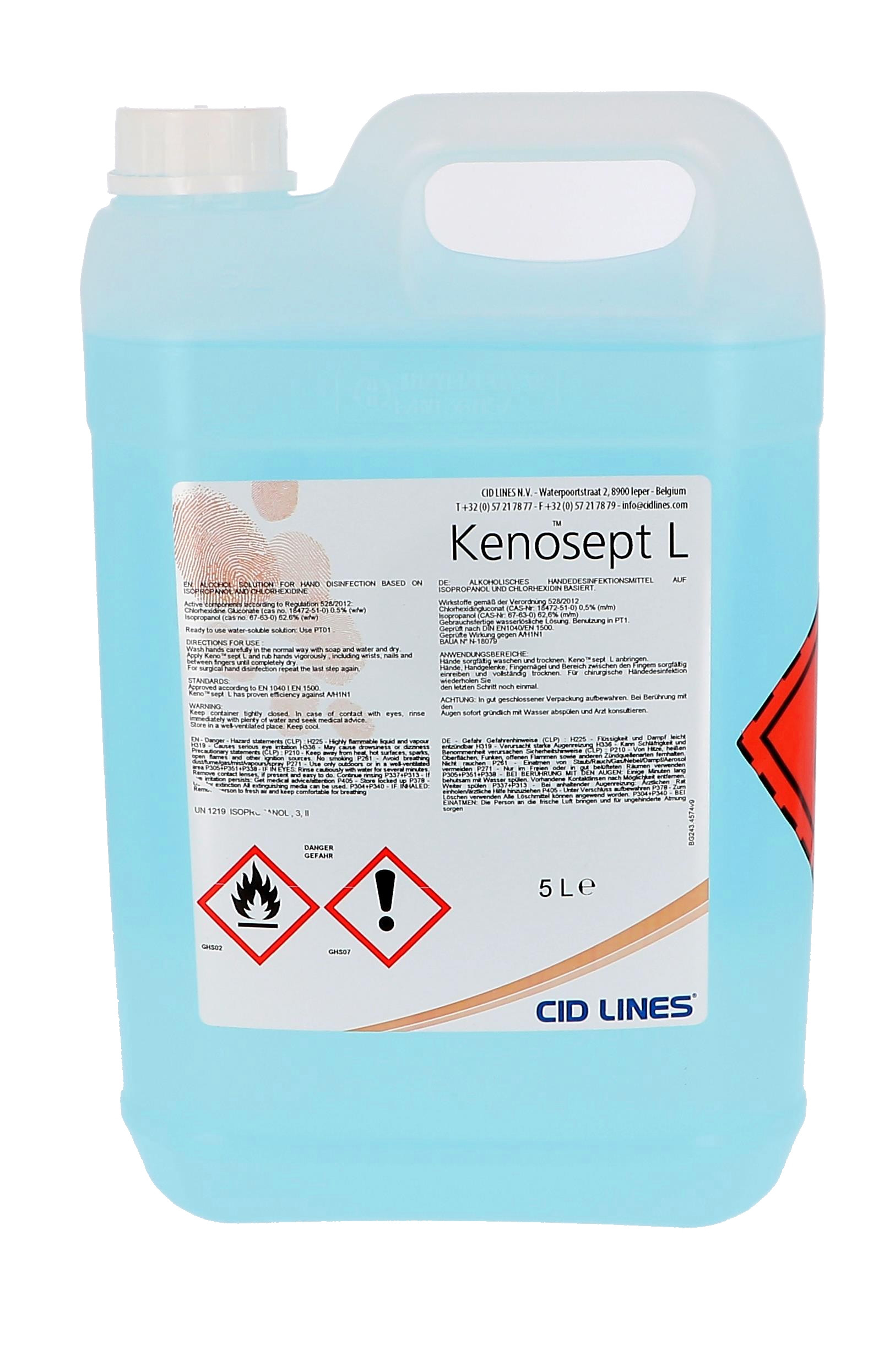 zitten breng de actie patroon Kenosept-L 5L desinfectiemiddel voor handen Cid Lines Online Kopen - Nevejan