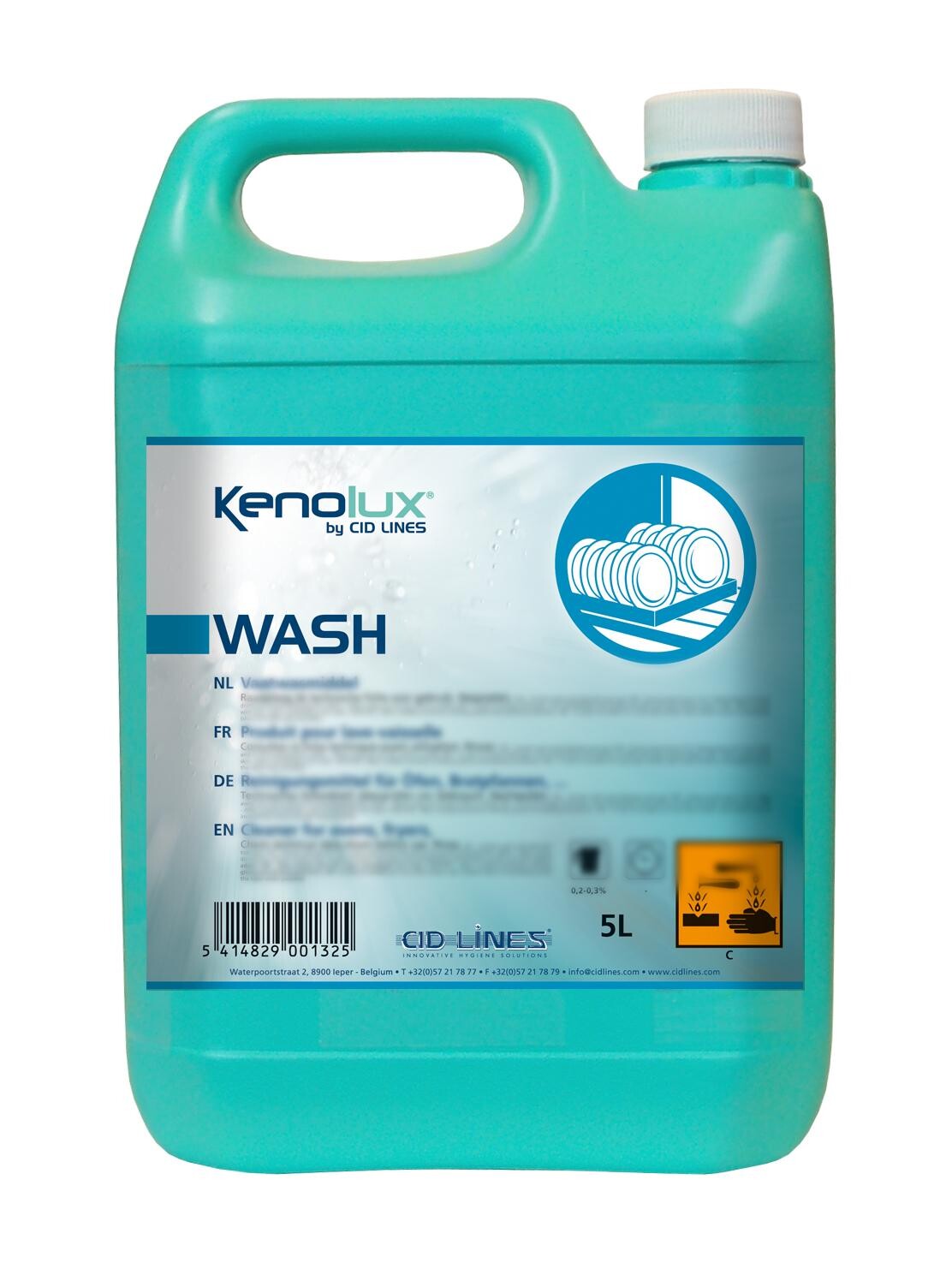 Kenolux Wash 5L vloeibaar vaatwasmiddel Cid Lines